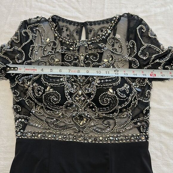NEW GIGI beaded black dress size 10 - Picture 14 of 15
